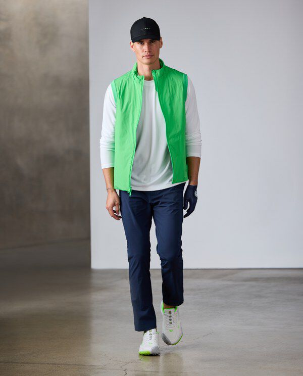 FEATHERWEIGHT SILKY TECH NYLON QUARTER ZIP POLO – G/FORE