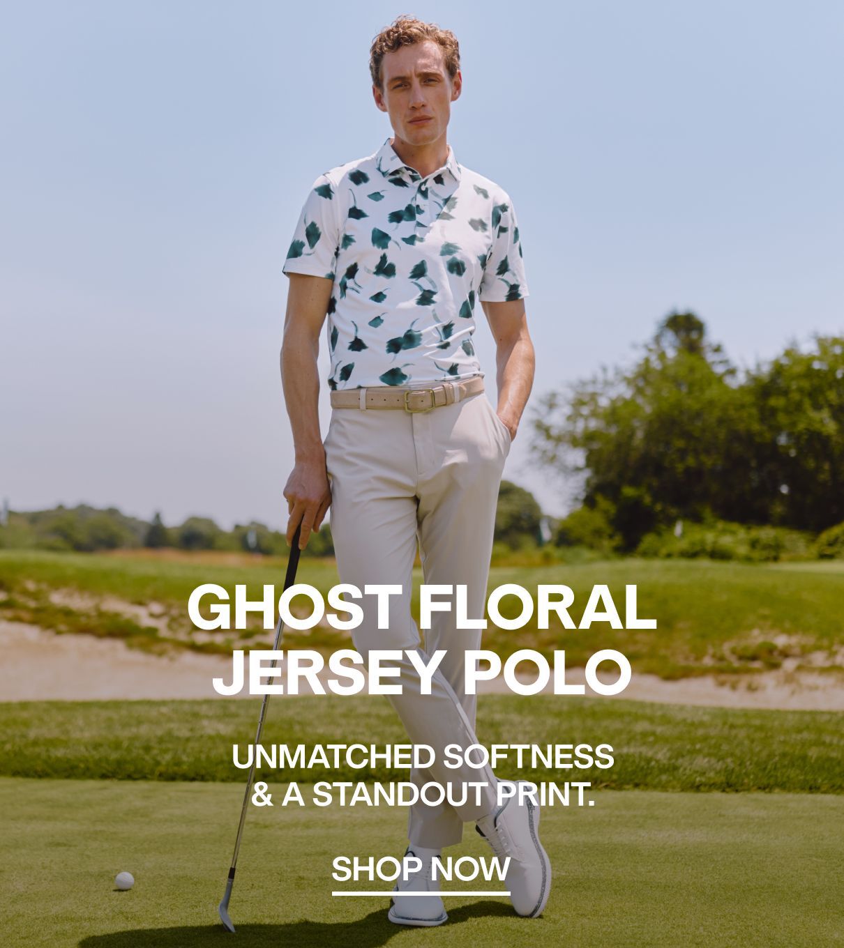 Ghost Floral Jersey Polo 