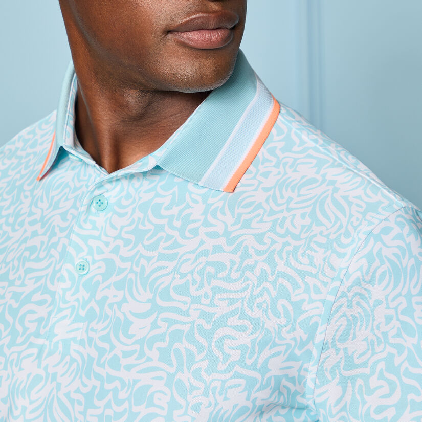 SCRIBBLE TECH JERSEY POLO image number 5