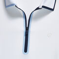 CONTRAST NYLON QUARTER ZIP SLEEVELESS POLO DRESS image number 6
