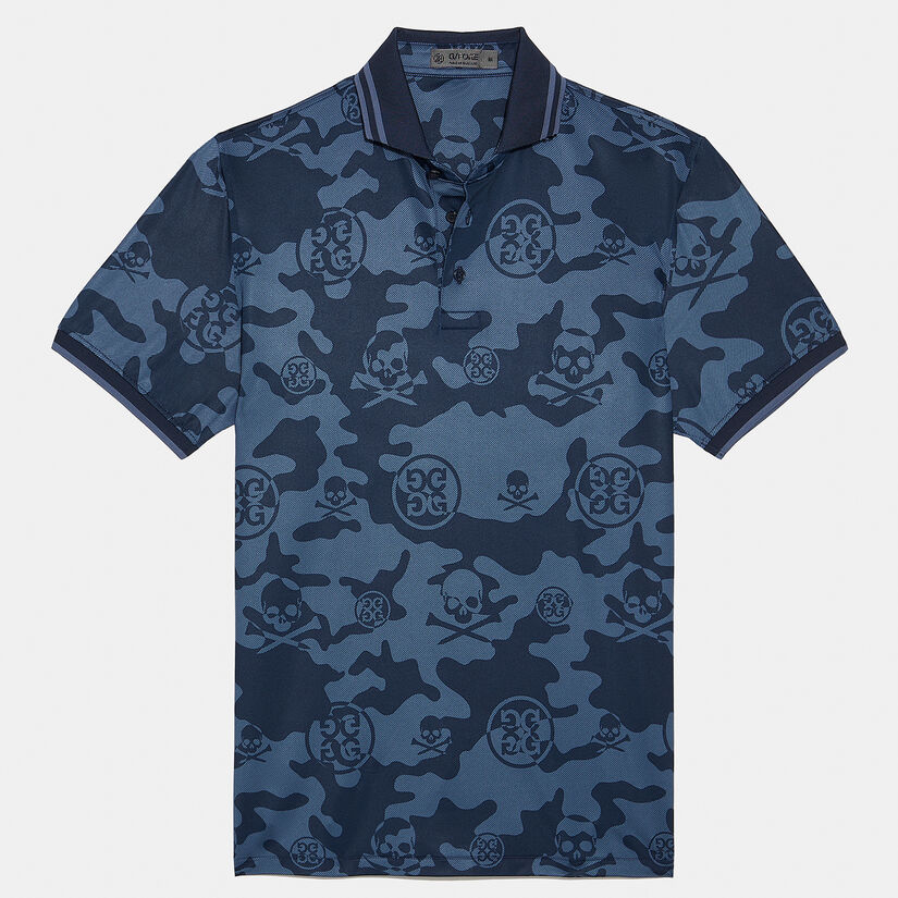 EXPLODED ICON CAMO TECH JERSEY SLIM FIT POLO image number 1