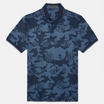EXPLODED ICON CAMO TECH JERSEY SLIM FIT POLO