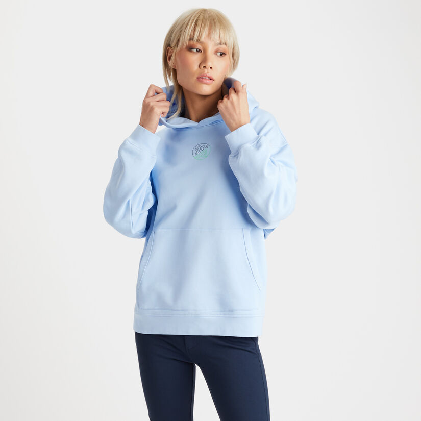 WORLDWIDE UNISEX OVERSIZED FRENCH TERRY HOODIE image number 8