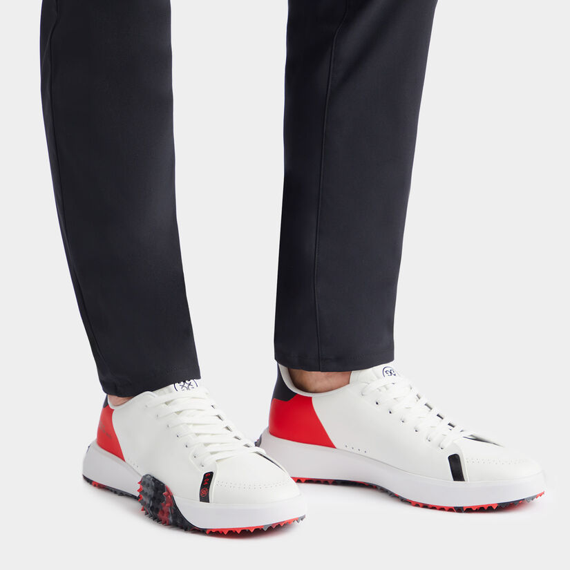 MEN'S G.112 P.U. LEATHER COLOUR BLOCK CAMO GOLF SHOE image number 7