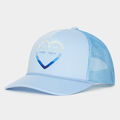 STRIPED HEART G'S INTERLOCK KNIT TRUCKER HAT image number 1