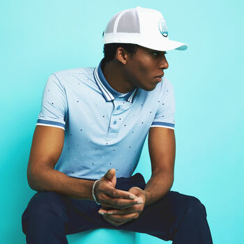 MINI STARS BANDED SLEEVE TECH PIQUÉ POLO