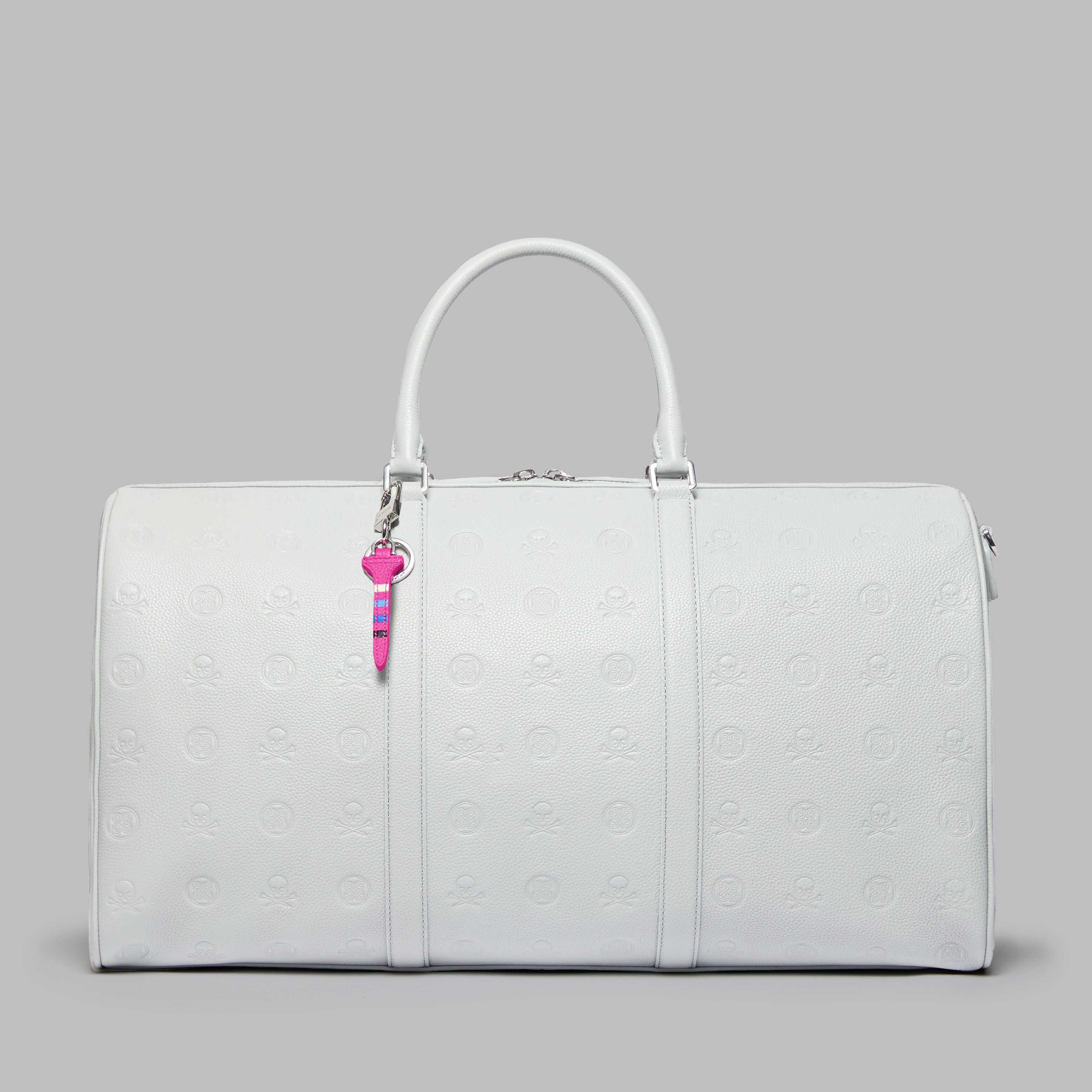 【G FORE】 EMBOSSED SKULL & TEES LEATHER WEEKENDER(UNISEX) EMBOSSED SKULL & TEES LEATHER WEEKENDER | ACCESSORIES FOR