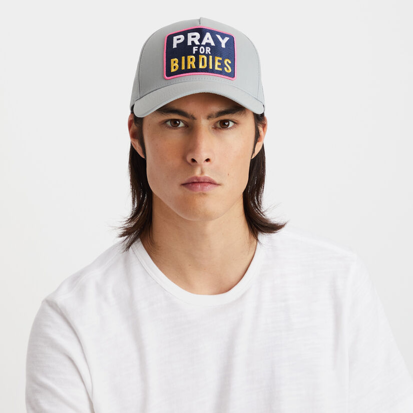 PRAY FOR BIRDIES STRETCH TWILL SNAPBACK HAT image number 6