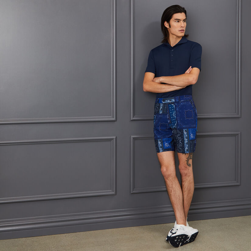 BANDANA PRINT MAVERICK 4-WAY STRETCH 8" INSEAM SHORT image number 2