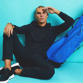 HOODED LUXE QUARTER ZIP MID LAYER