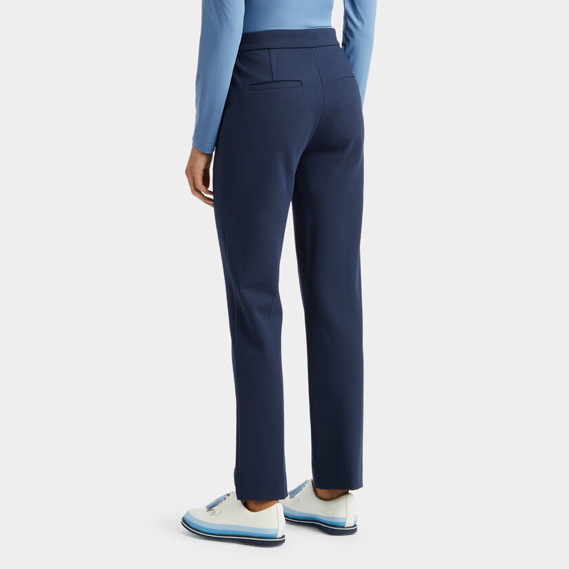 DOUBLE KNIT CIGARETTE LEG HIGH RISE STRETCH TROUSER image number 5