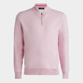 V NECK MERINO WOOL QUARTER ZIP SWEATER image number 1