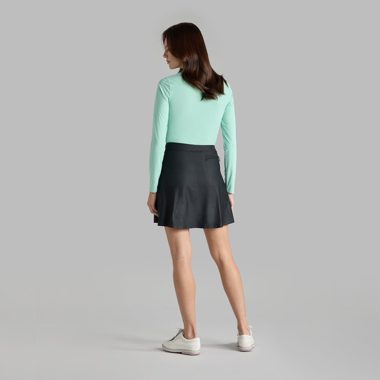 SILKY TECH NYLON QUARTER ZIP POLO