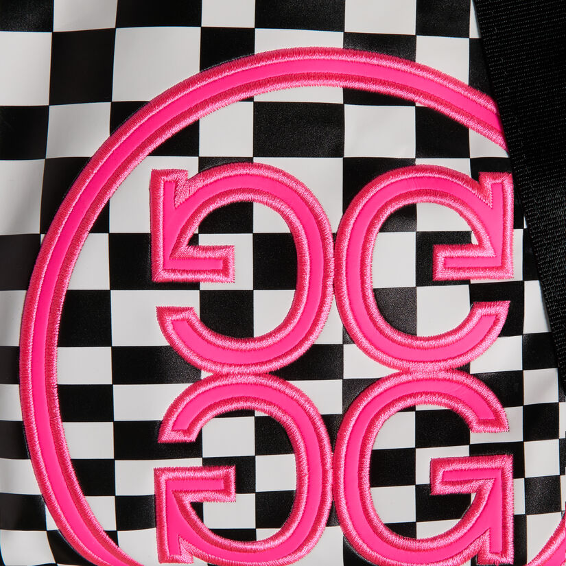 DISTORTED CHECK GOLF BAG TRAVEL CASE image number 7