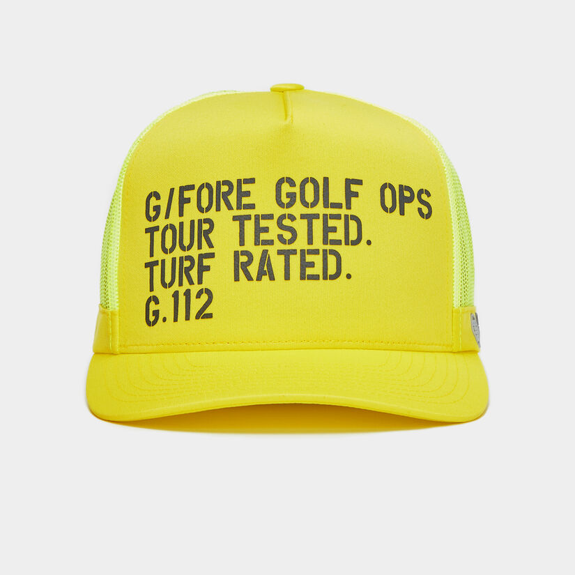 GOLF OPS G.112 INTERLOCK KNIT TALL TRUCKER HAT image number 2