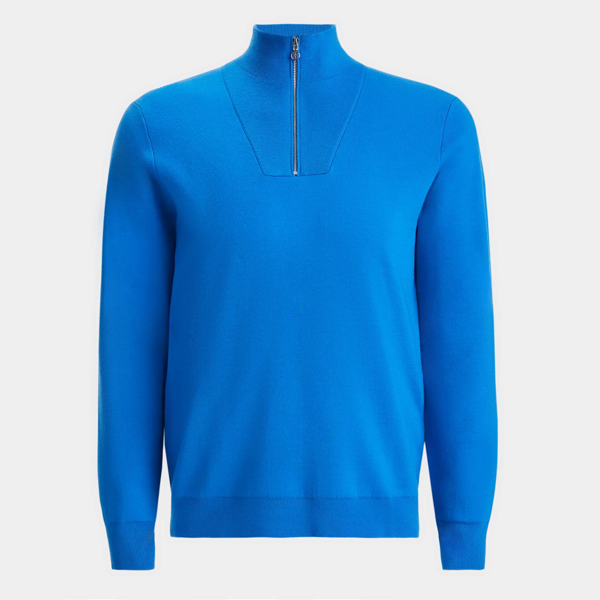 Merino wool best sale half zip sweater