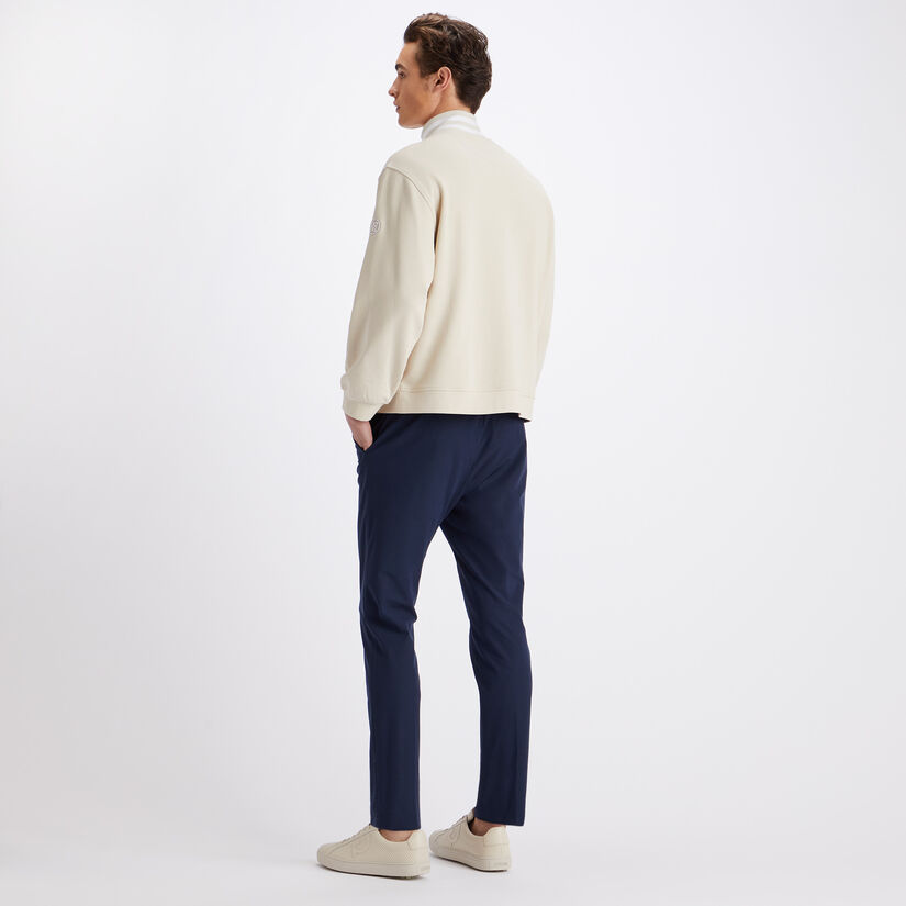 RIB COLLAR FRENCH TERRY QUARTER ZIP PULLOVER image number 5