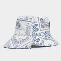ASYMMETRICAL BORO COTTON TWILL BUCKET HAT image number 2