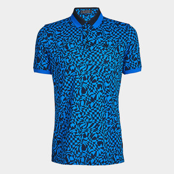 MINI DISTORTED CHECK BANDED SLEEVE TECH PIQUÉ POLO