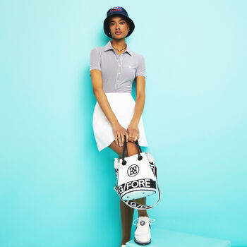 MIXED FEEDER STRIPE TECH JERSEY POLO