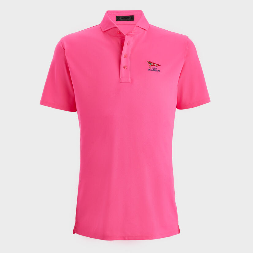 LIMITED EDITION U.S. OPEN ESSENTIAL MODERN SPREAD COLLAR TECH PIQUÉ SLIM FIT POLO image number 1