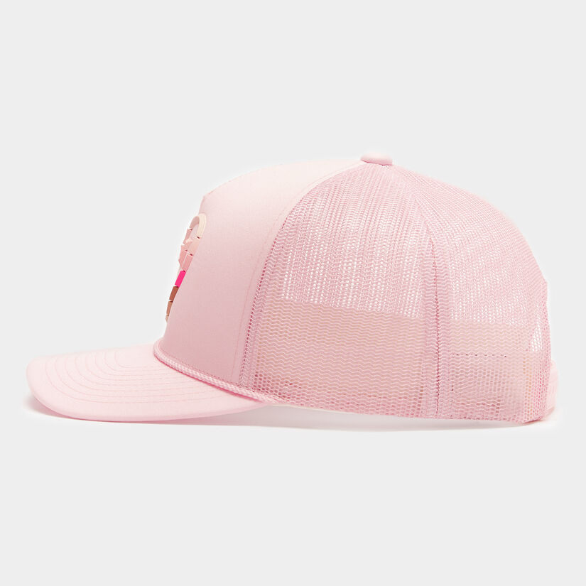 STRIPED HEART G'S INTERLOCK KNIT TRUCKER HAT image number 4