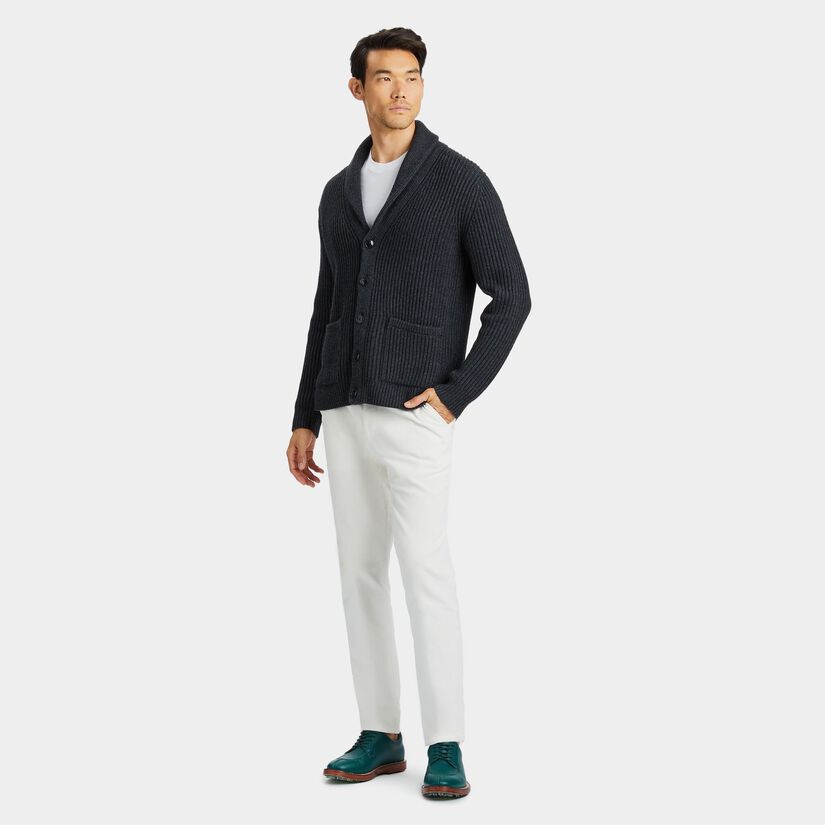 CASHMERE BLEND SHAWL COLLAR CARDIGAN image number 3
