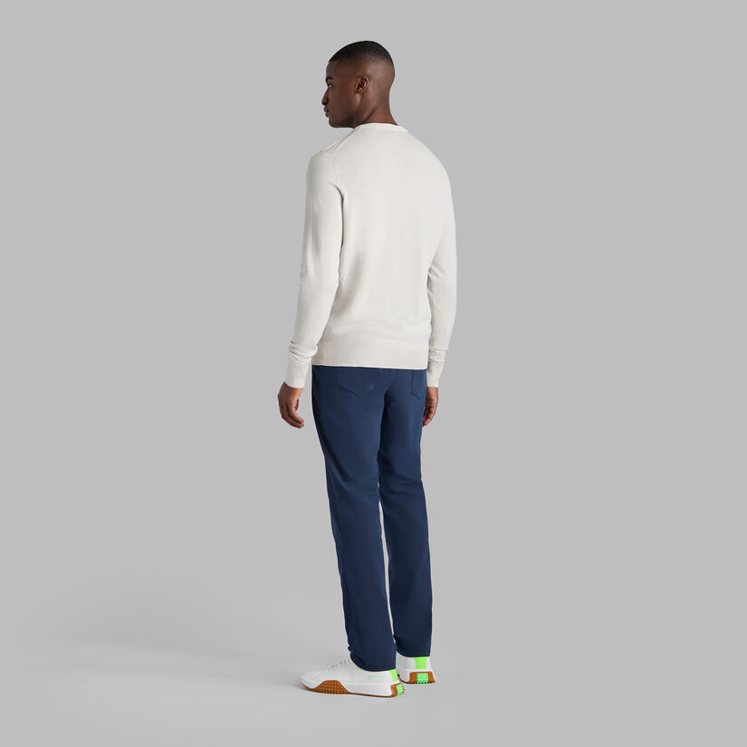 MERINO WOOL BLEND CREWNECK SWEATER image number 4