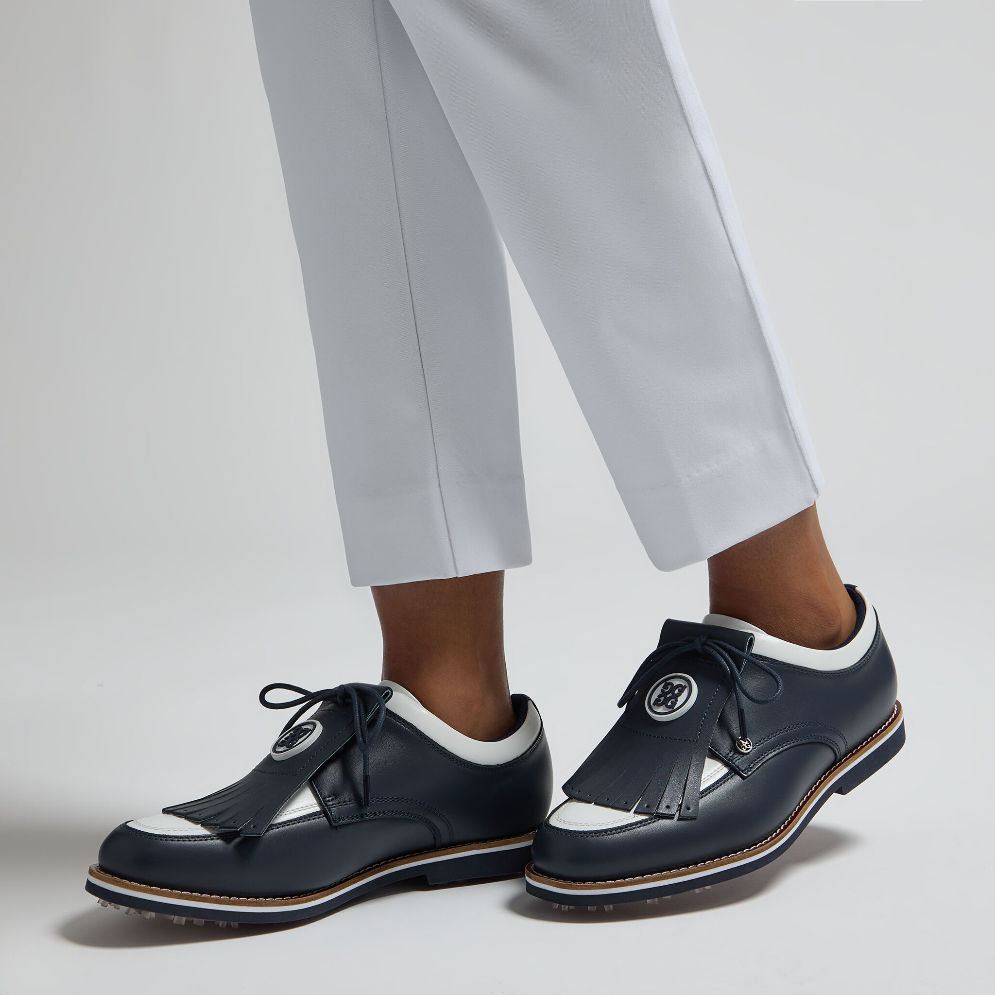 WOMEN'S GALLIVANTER PEBBLE LEATHER TUX KILTIE GOLF SHOE