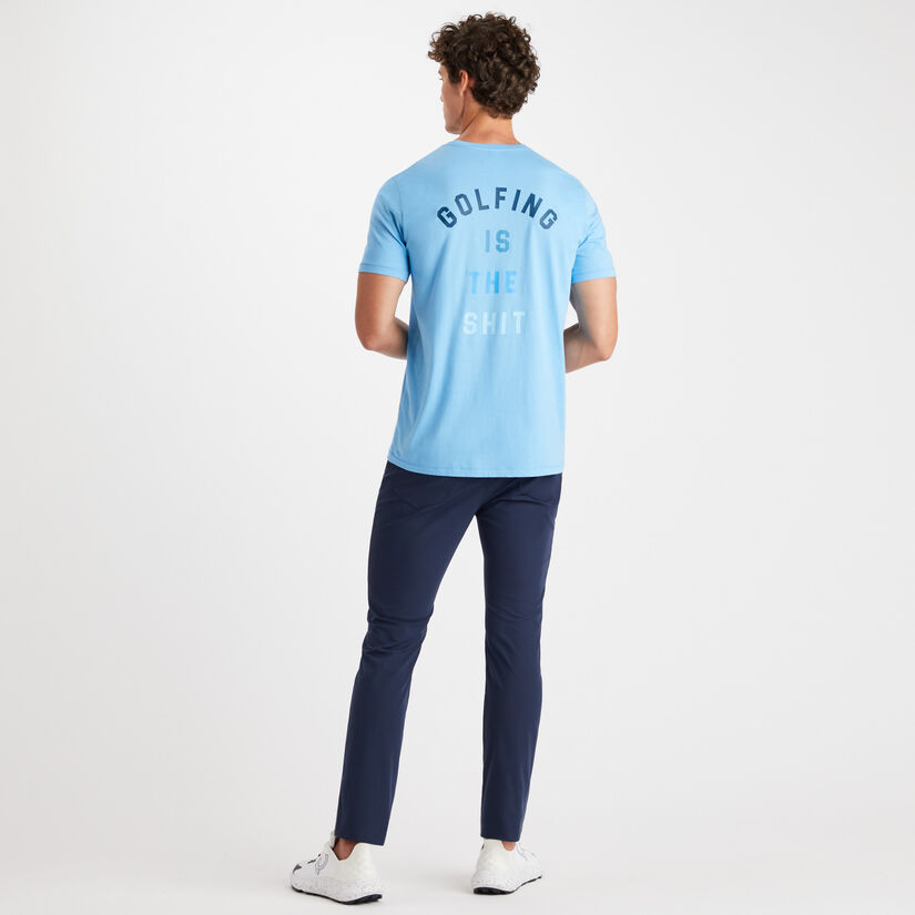 GOLFING IS THE SH*T COTTON SLIM FIT TEE image number 5