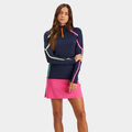 COLOUR BLOCK TECH JERSEY QUARTER ZIP PULLOVER image number 3