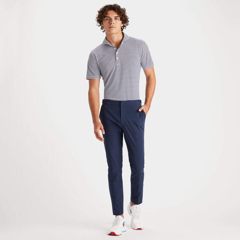 FEEDER STRIPE MODERN SPREAD COLLAR TECH PIQUÉ SLIM FIT POLO image number 4