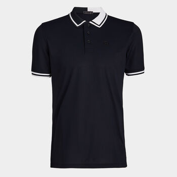 TWO TONE BANDED SLEEVE TECH PIQUÉ POLO