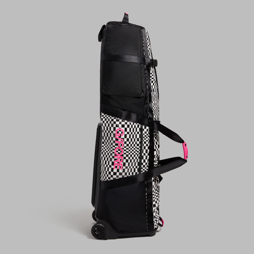 DISTORTED CHECK GOLF BAG TRAVEL CASE image number 3