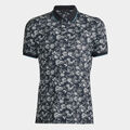 PEONY SKETCH BANDED SLEEVE TECH JERSEY POLO image number 1
