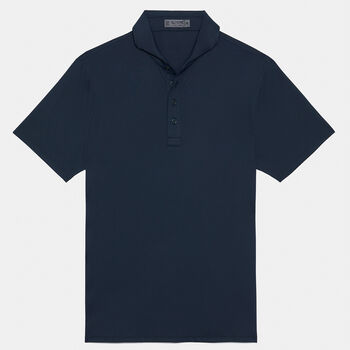 ESSENTIAL MODERN SPREAD COLLAR TECH PIQUÉ SLIM FIT POLO