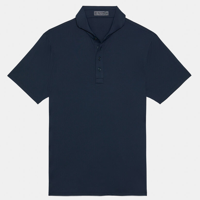 ESSENTIAL MODERN SPREAD COLLAR TECH PIQUÉ SLIM FIT POLO image number 1