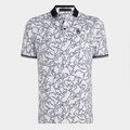 STAR DUST TECH JERSEY MODERN SPREAD COLLAR BANDED SLEEVE POLO image number 1