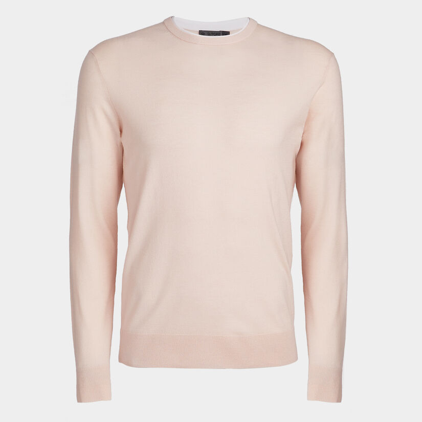 MERINO WOOL BLEND CREWNECK SWEATER image number 1