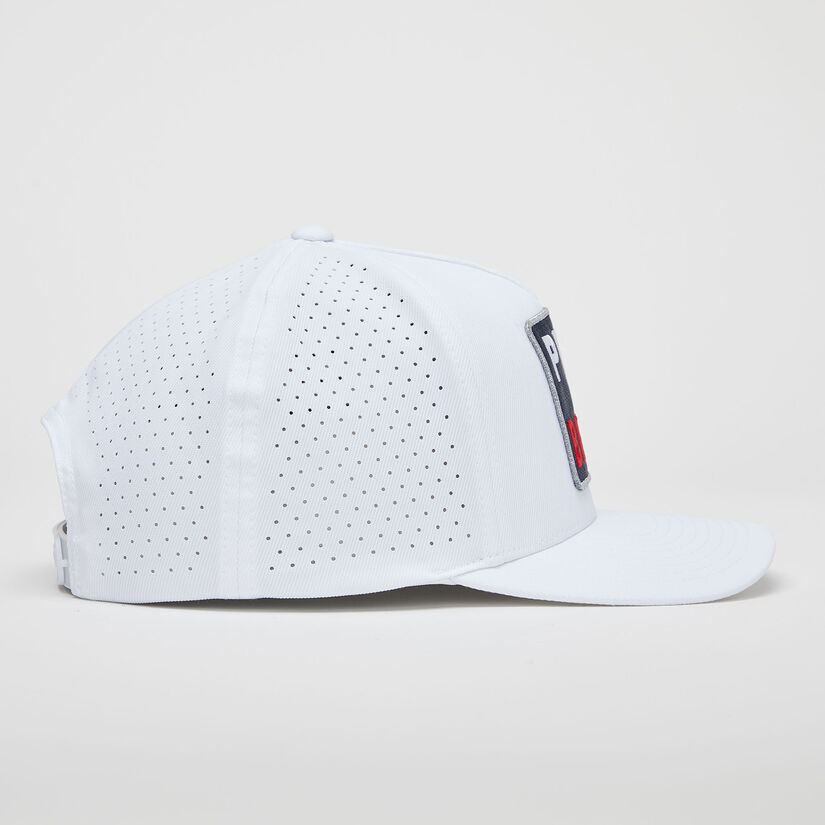 PRAY FOR BIRDIES STRETCH TWILL PERFORATED SNAPBACK HAT image number 3