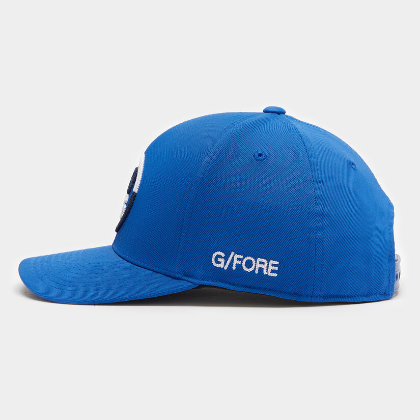 COLOUR BLOCK CIRCLE G'S STRETCH TWILL SNAPBACK HAT image number 4