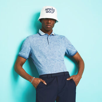 OUTLINE IRIS BANDED SLEEVE TECH PIQUÉ POLO