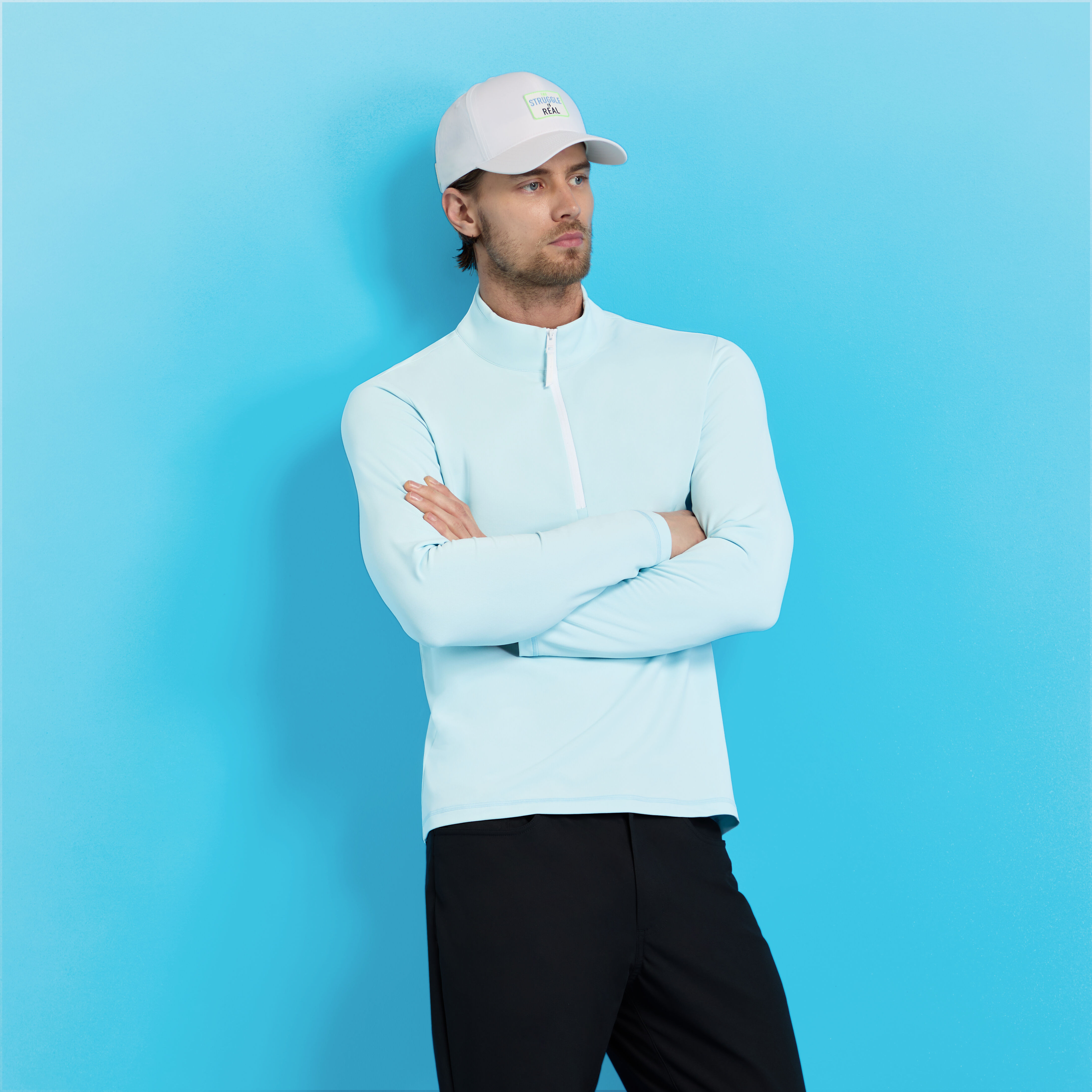 BRUSHED BACK TECH QUARTER ZIP |MEN'S PULLOVERS & QUARTER