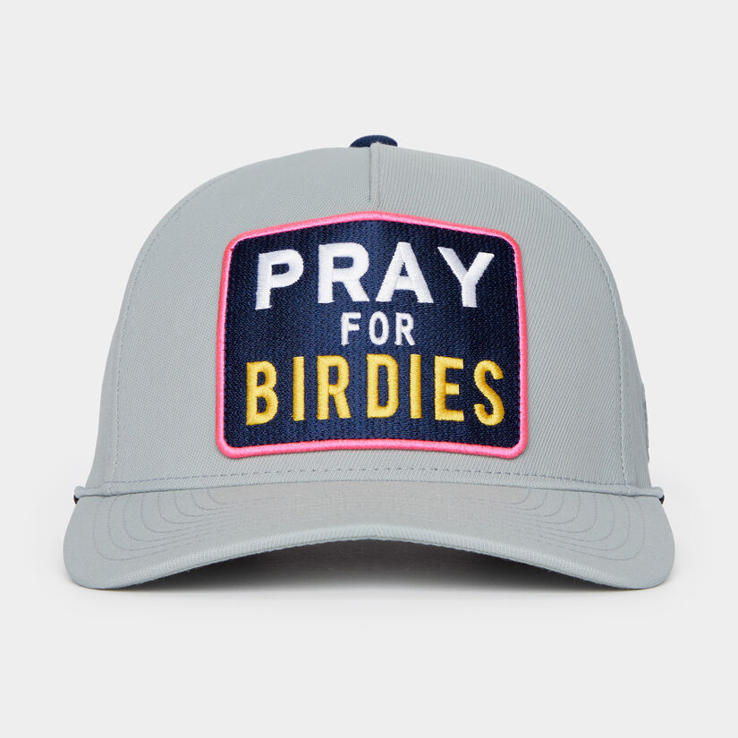 PRAY FOR BIRDIES STRETCH TWILL SNAPBACK HAT image number 2