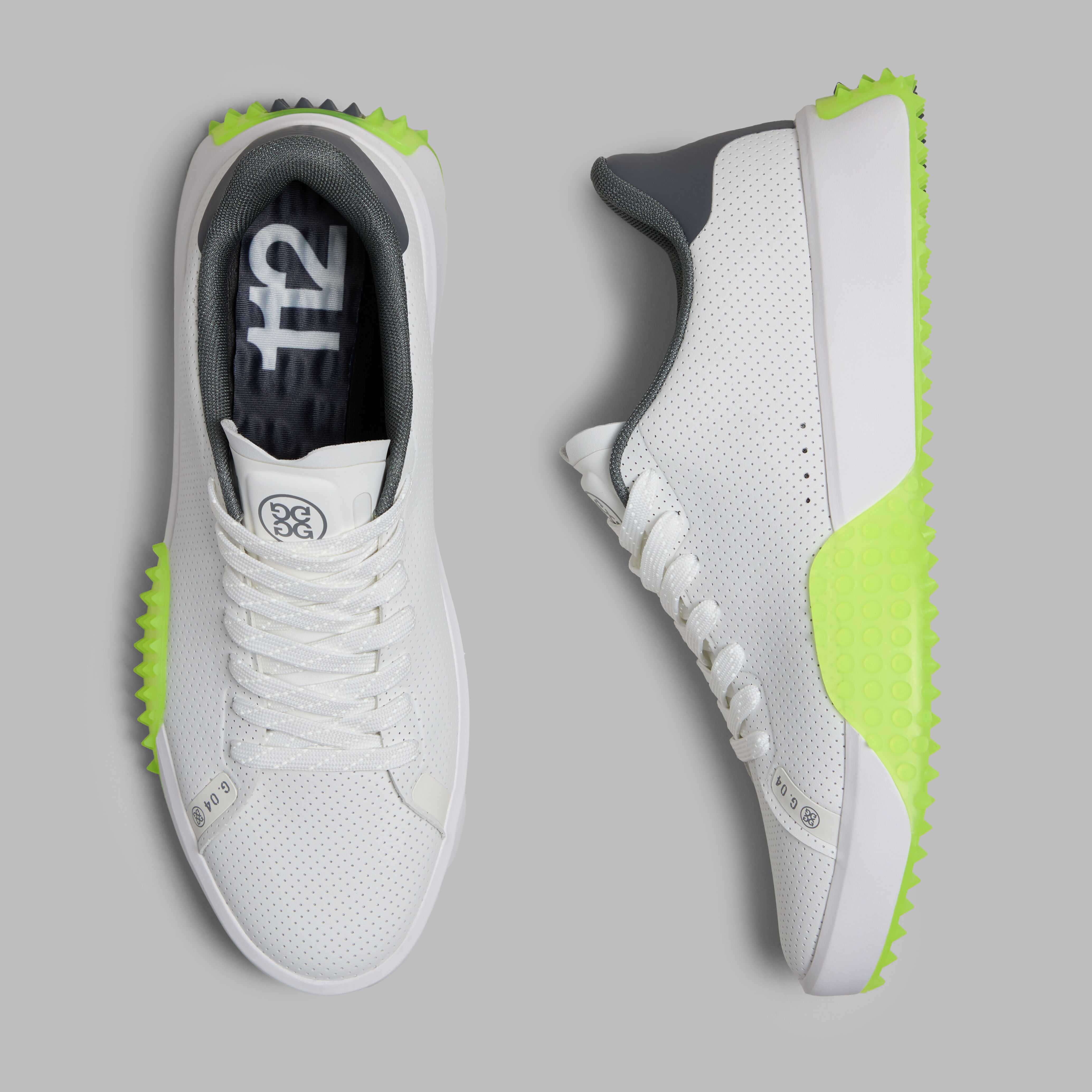 G/FORE G.112 ゴルフシューズ ホワイト/グリーン MEN'S G.112 PERFORATED GOLF SHOE | MEN'S GOLF SHOES | G/FORE