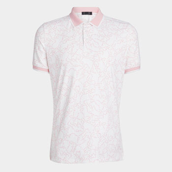 STAR DUST BANDED SLEEVE TECH JERSEY POLO