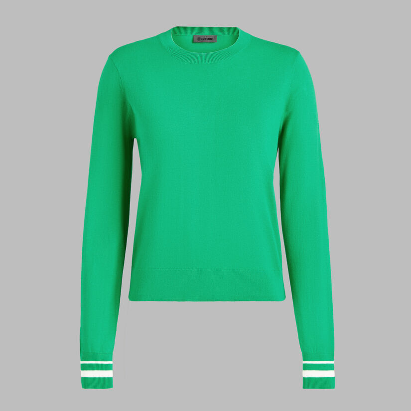 COOLING COTTON CREWNECK SWEATER image number 1