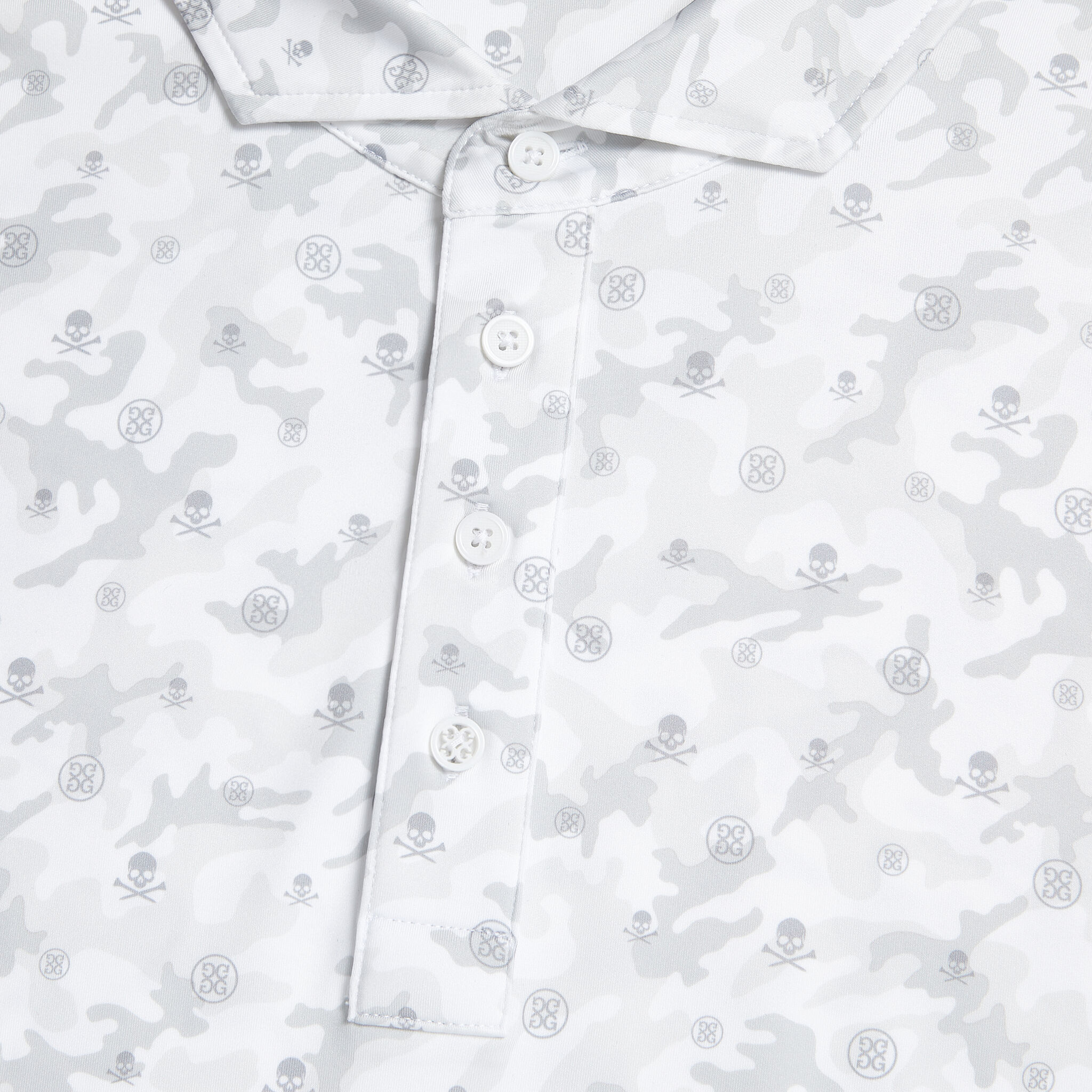 MAPPED ICON CAMO TECH JERSEY MODERN SPREAD COLLAR POLO