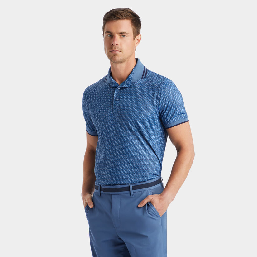 G LINK BANDED SLEEVE TECH JERSEY POLO image number 3