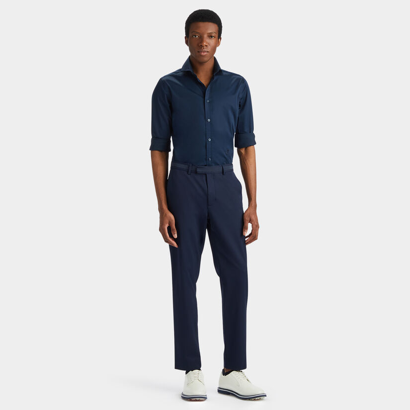 STRETCH ICE WOVEN MODERN SPREAD COLLAR SHIRT MEN'S POLO SHIRTS G/FORE